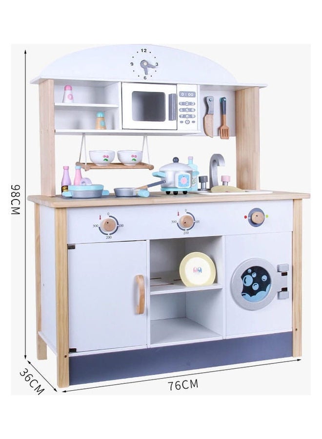 Basmah 32-2002 Wooden Kitchen Play Set For Kids - Image 2