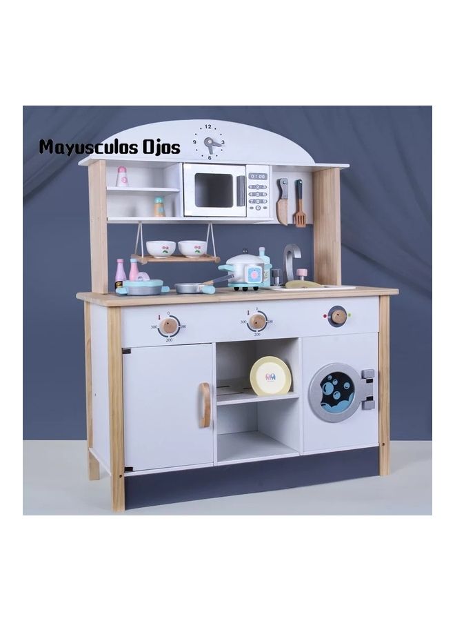 Basmah 32-2002 Wooden Kitchen Play Set For Kids - Image 4