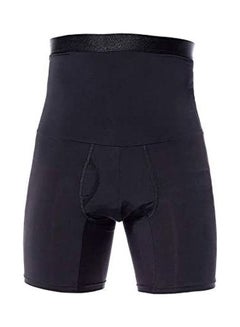 Generic Solid High-Waist Shapewear Black 