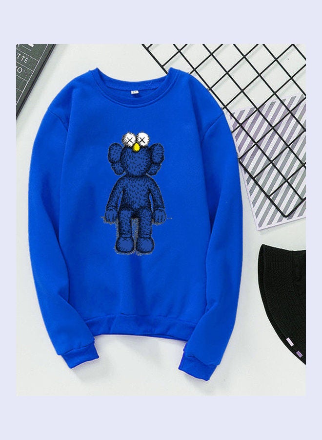 Printed Sweatshirt Blue - Image 1