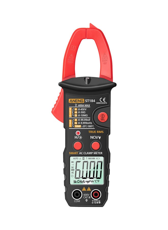 True RMS Digital Multimeter Red/Black 23 x 3.80cm 