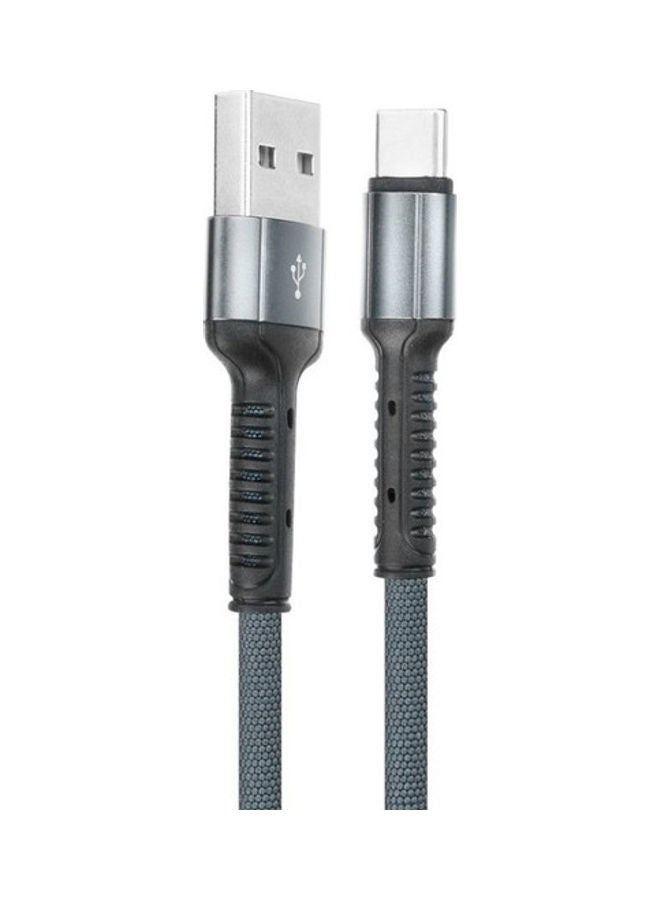 LDNIO USB To Type-c Data Sync And Charging Cable Grey - Image 1