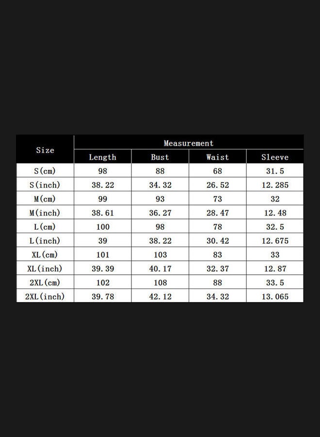 Scoop Neck 1/2 Sleeve Embroidery Waist Knee High Dress White - Image 4