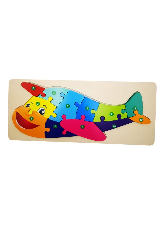 12-Piece Wooden Jigsaw Puzzles 29x13cm - Image 1