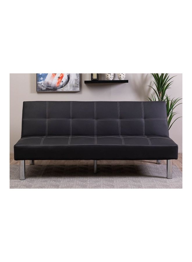 PAN emirates - Heleson 3 Seater Sofa Bed Black 80x81x180cm - Image 1