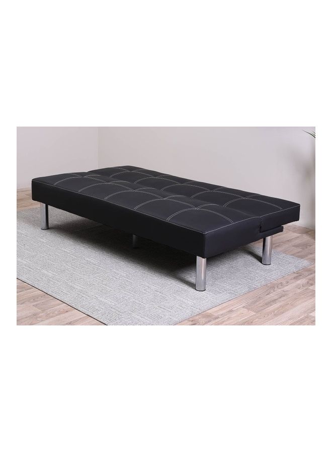 PAN emirates - Heleson 3 Seater Sofa Bed Black 80x81x180cm - Image 1