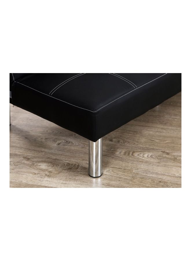 PAN emirates - Heleson 3 Seater Sofa Bed Black 80x81x180cm - Image 1