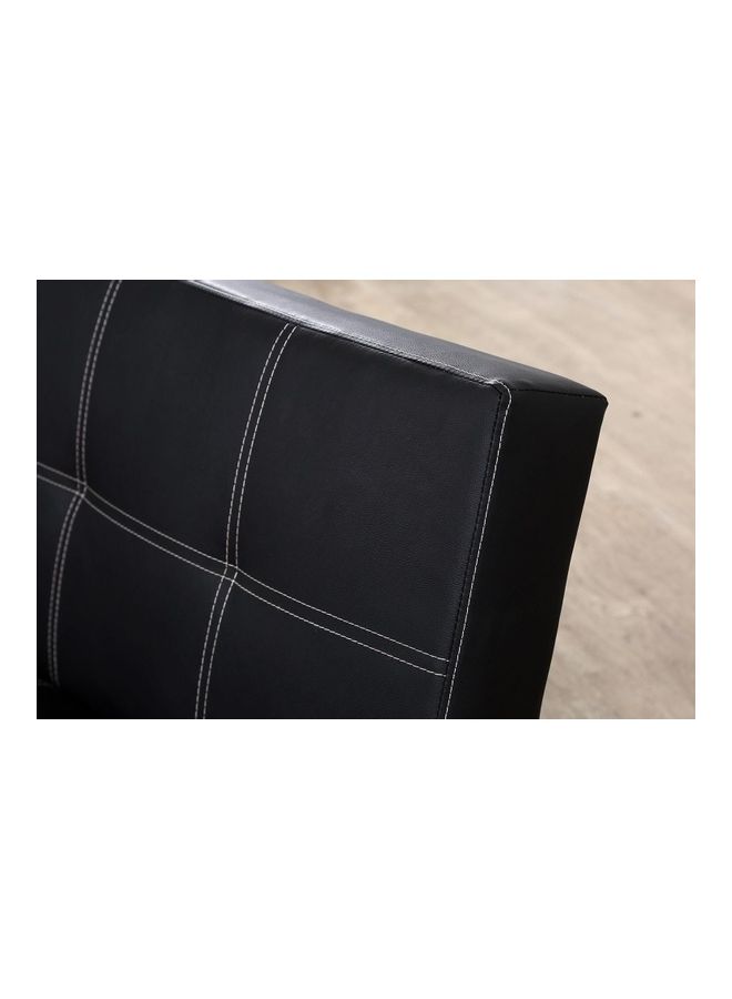 PAN emirates - Heleson 3 Seater Sofa Bed Black 80x81x180cm - Image 1