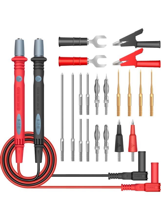 22-In-1 Multimeter Test Lead Set Multicolour 22.50 x 2.50cm 