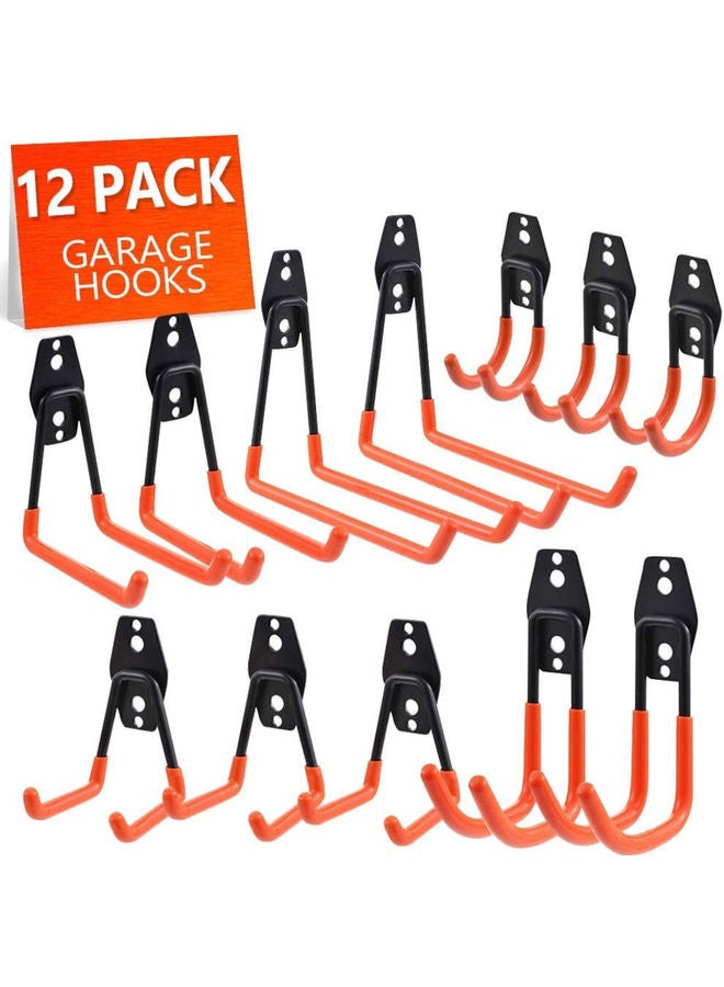 12-Piece Garage Hooks With Accessories Orange/Black  - Image 5