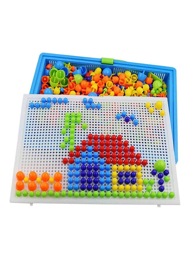 أميرتير لعبة أوتاد تثبيت على شكل عيش الغراب مع لوحة تثبيت الأوتاد مكونة من 296 قطعة - Image 2