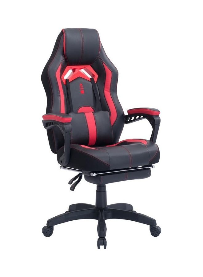 Blitzed Gaming Chair Racing Style With Retractable Footrest Red/Black 130x66x16cm - Image 2