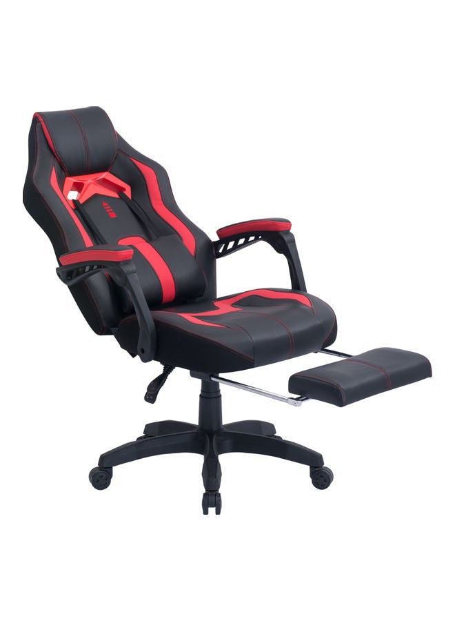 Blitzed Gaming Chair Racing Style With Retractable Footrest Red/Black 130x66x16cm - Image 4
