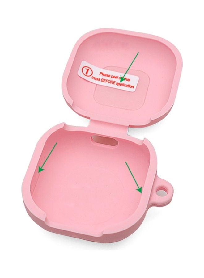 AMTCO Protective Case Cover For Samsung Galaxy Buds Live 2020 With Carabiner Pink - Image 2