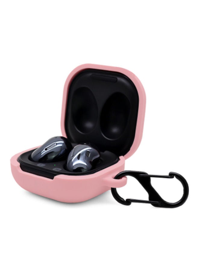 Protective Case Cover For Samsung Galaxy Buds Live 2020 With Carabiner Pink - v1610704739/N43327982A_3