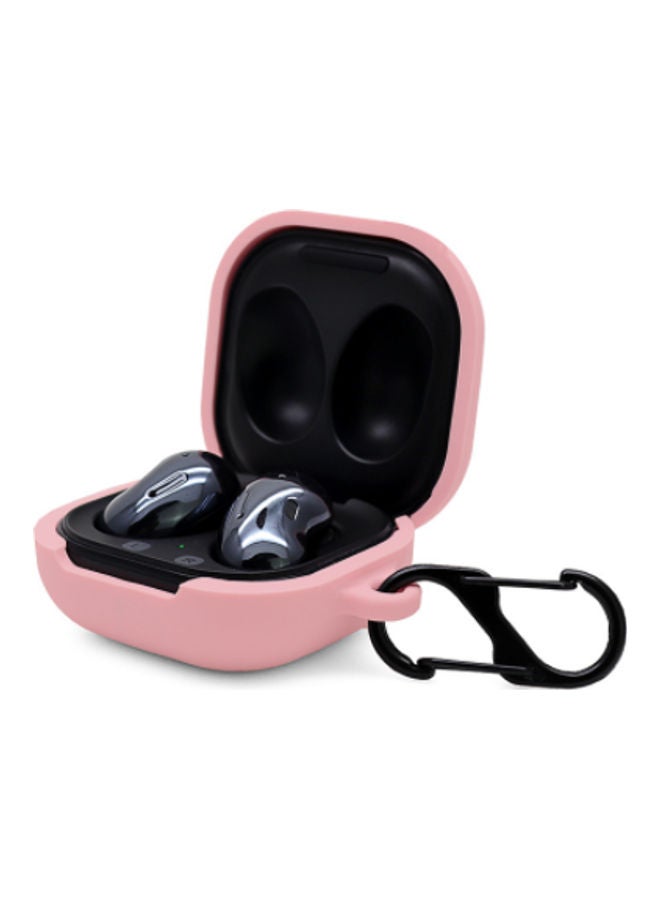 AMTCO Protective Case Cover For Samsung Galaxy Buds Live 2020 With Carabiner Pink - Image 3