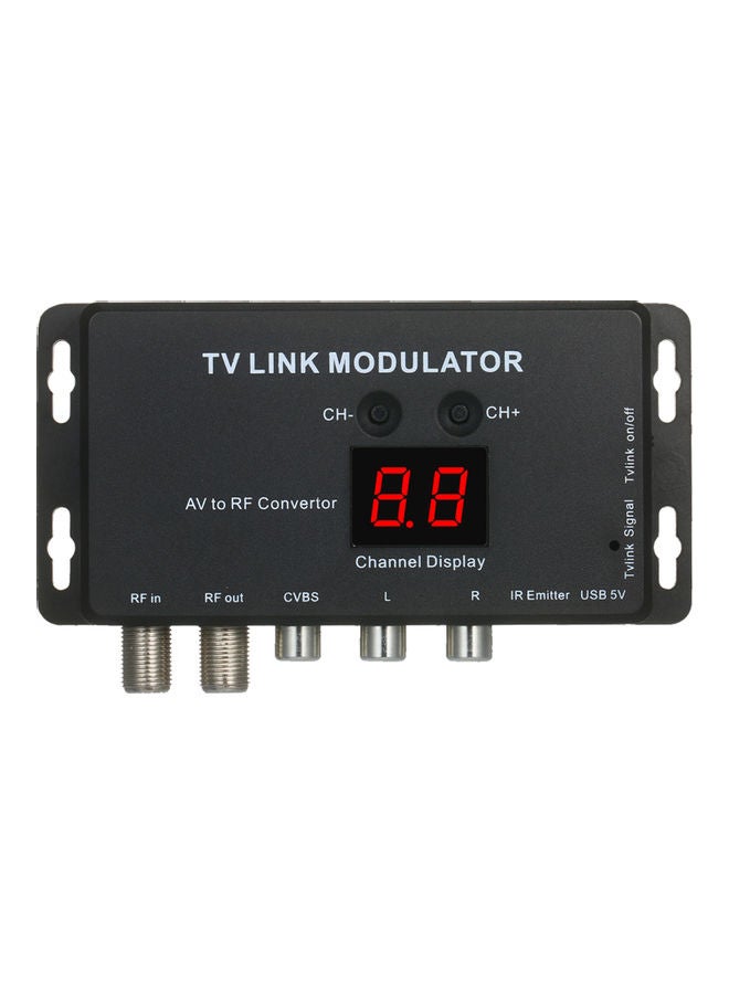 Generic - Modulator AV To RF Convertor And IR Extender Black 12 x 2.50cm - Image 1