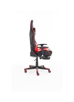 Blitzed Gaming Chair Racing Style With Retractable Footrest Red/Black 135x74x21cm  - Image 3