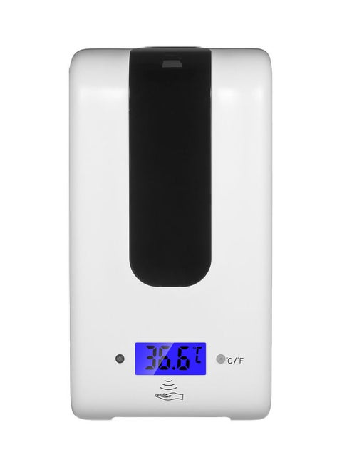 Automatic Soap Dispenser With Thermometer White/Black 29 x 12cm