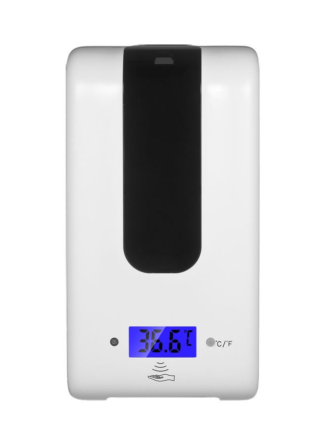 Automatic Soap Dispenser With Thermometer White/Black 29 x 12cm