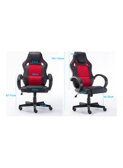 Blitzed Ergonomically Backrest Designed Super Comfort Robust Constructed Gaming/Office Chair Red/Black 55 x 66 x 115cm  - Image 4