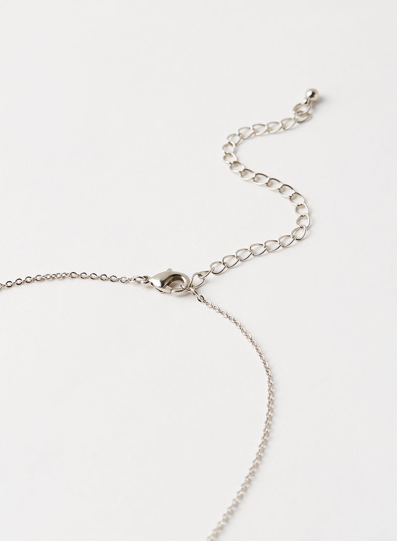 فور ايفر 21 قلادة بدلاية على شكل هلال مجوّف - Image 3