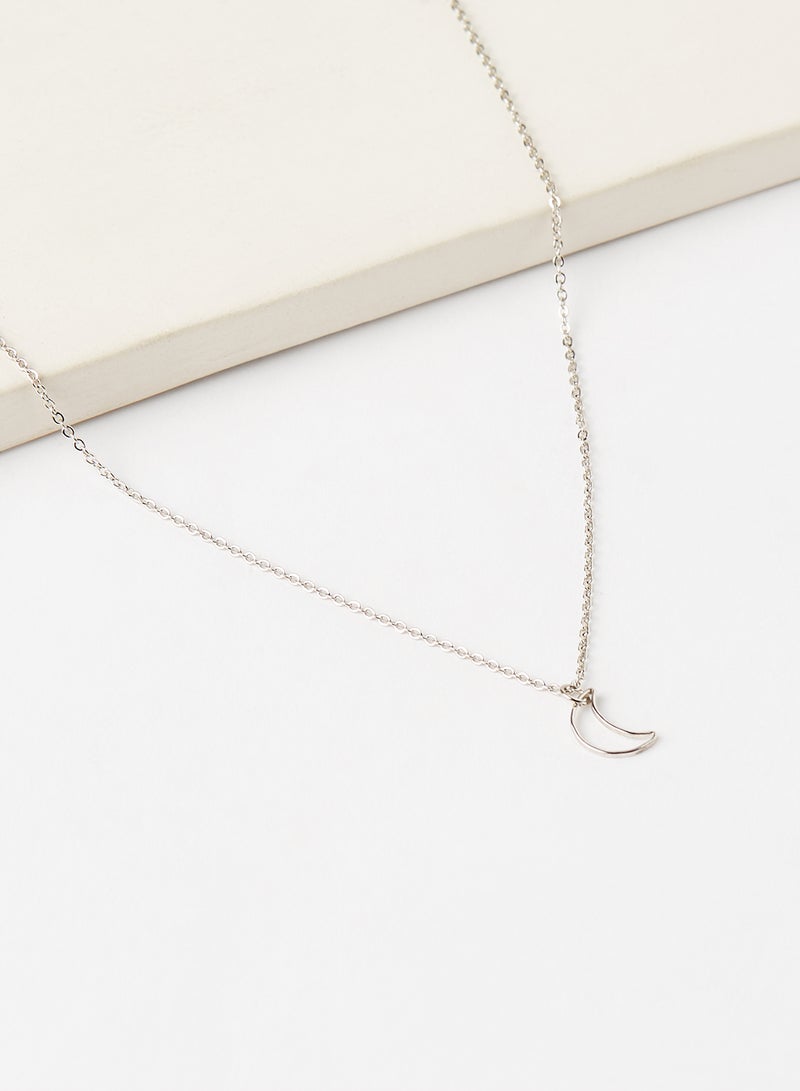 فور ايفر 21 قلادة بدلاية على شكل هلال مجوّف - Image 4