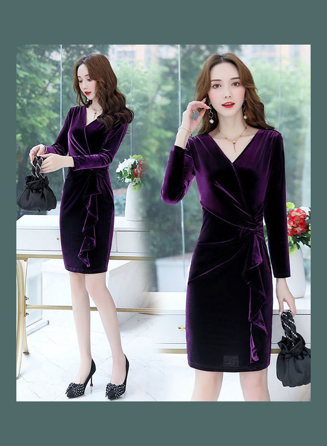 Women's Skirt Dress Purple - Image 1