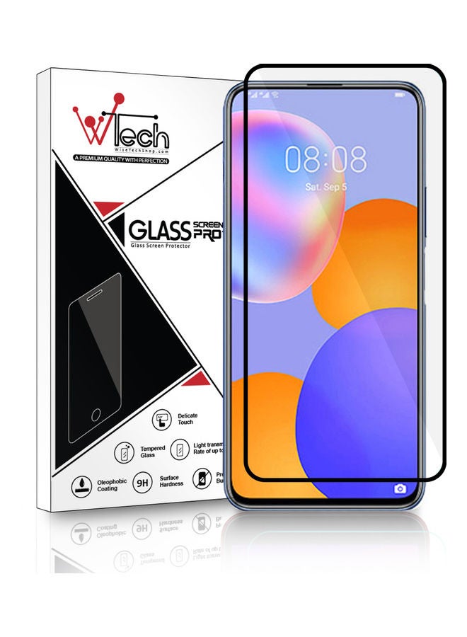 Wtech Tempered Glass Screen Protector For Huawei Y9a Black/Clear - Image 2