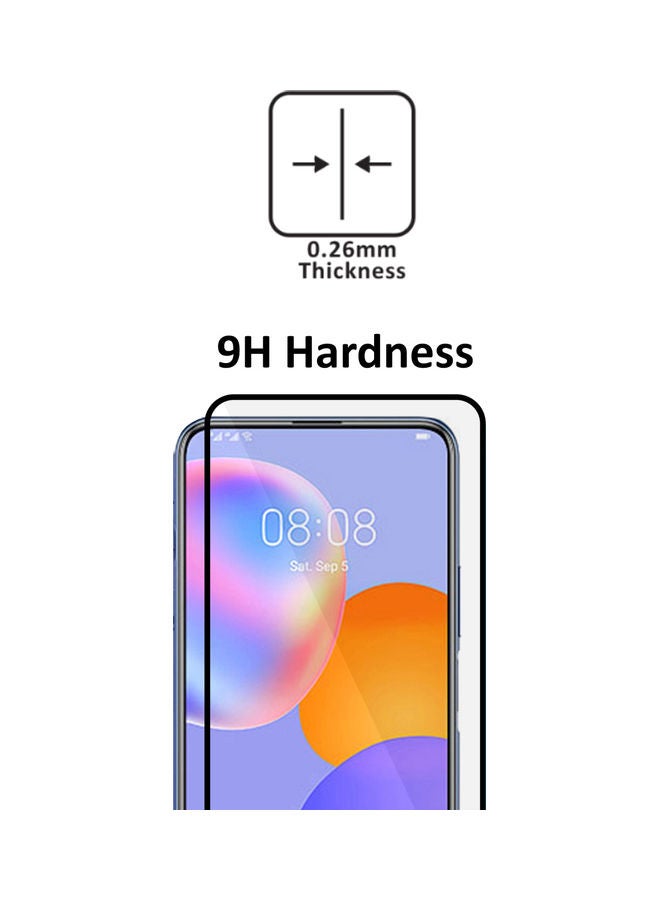 Wtech Tempered Glass Screen Protector For Huawei Y9a Black/Clear - Image 3
