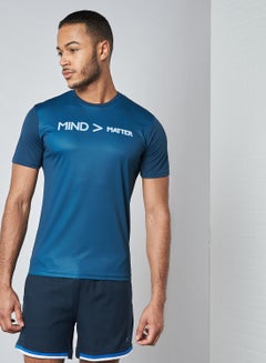 HRX by Hrithik Roshan Printed T-Shirt Teal  - Image 4