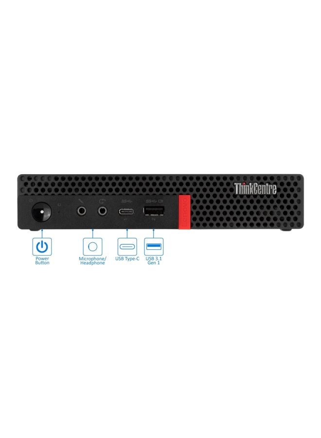 لينوفو - جهاز حاسوب رأسي M920q مزود بمعالج كور i5/ ذاكرة رام سعة 8 جيجابايت/ محرك أقراص SSD Hybrid سعة 128 جيجابايت + محرك أقراص صلبة سعة 500 جيجابايت/ بطاقة رسومات إنتل فائقة الوضوح 630 أسود - Image 1