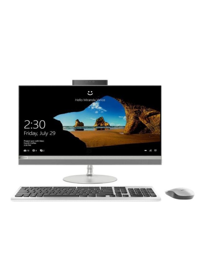 Lenovo - IdeaCentre AIO 520-24ICB All-In-One Desktop With 23.8-Inch Display, Core i7 Processor/8GB RAM/1TB HDD/2GB AMD Radeon 530 Graphic Card Silver - Image 1