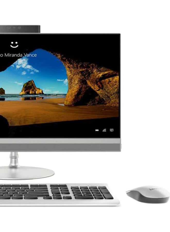 Lenovo - IdeaCentre AIO 520-24ICB All-In-One Desktop With 23.8-Inch Display, Core i7 Processor/8GB RAM/1TB HDD/2GB AMD Radeon 530 Graphic Card Silver - Image 1