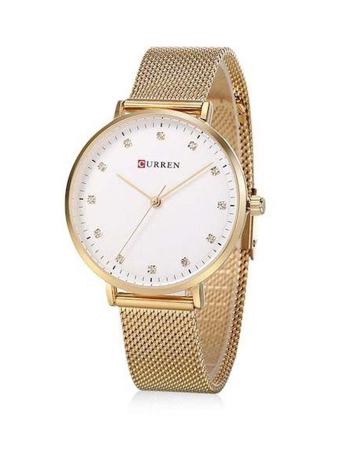 CURREN - Women's Stainless Steel Analog Watch 9023 - 35 mm - Golden - Image 1