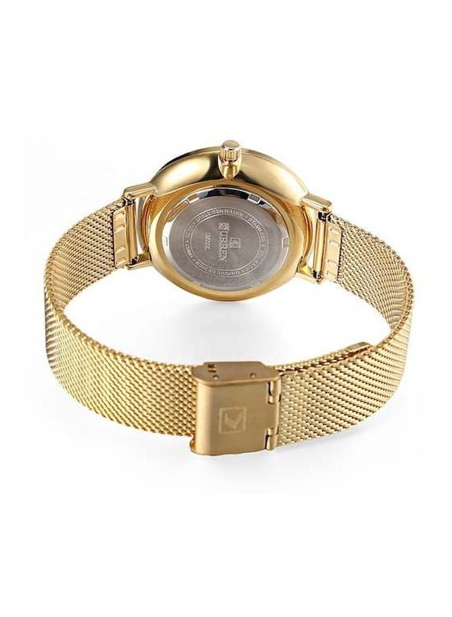 CURREN - Women's Stainless Steel Analog Watch 9023 - 35 mm - Golden - Image 1