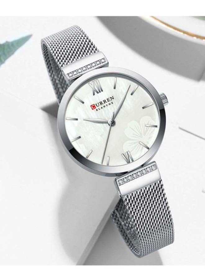 كارين ساعة يد بعقارب مقاومة للماء طراز 9067-33 مم - فضي للنساء - Image 2