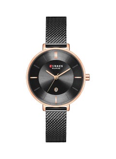 women Water Resistant Analog Watch 9037 - 36 mm - Black
