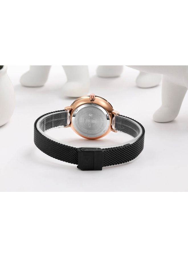 CURREN - women Water Resistant Analog Watch 9037 - 36 mm - Black - Image 1