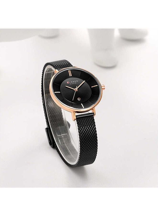 CURREN - women Water Resistant Analog Watch 9037 - 36 mm - Black - Image 1