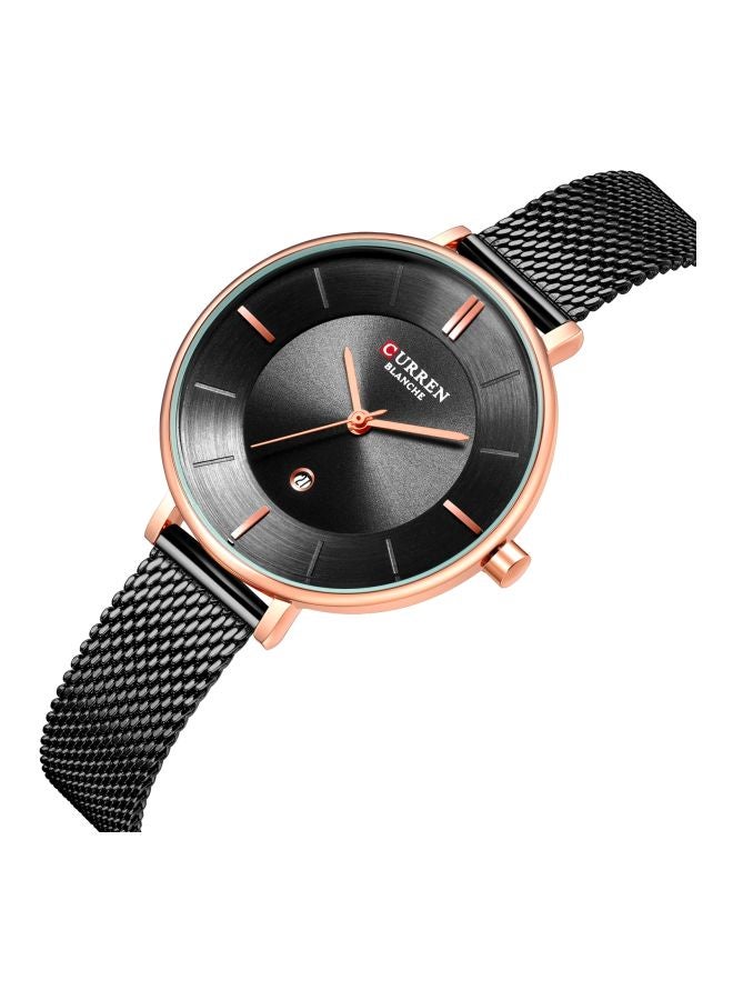 CURREN - women Water Resistant Analog Watch 9037 - 36 mm - Black - Image 1