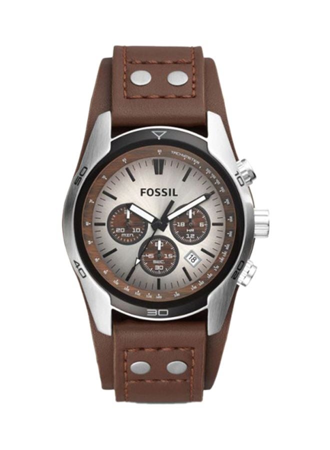 FOSSIL men Leather Analog Watch 3CH2565 