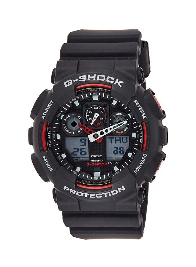 G-SHOCK Men's Water Resistant Analog/Digital Watch GA-100-1A4 - Image 1