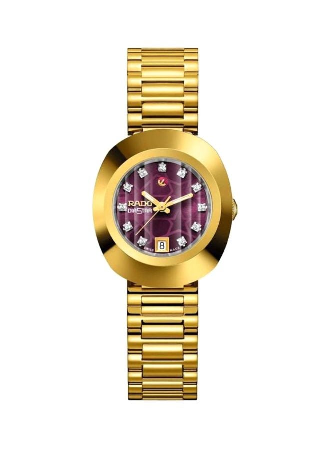 رادو ساعة يد بعقارب وبتصميم مقاوم للماء طراز R12416573 للنساء - Image 1