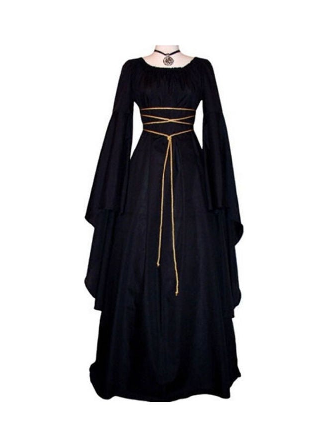 Solid Cosplay Dress Black - Image 1