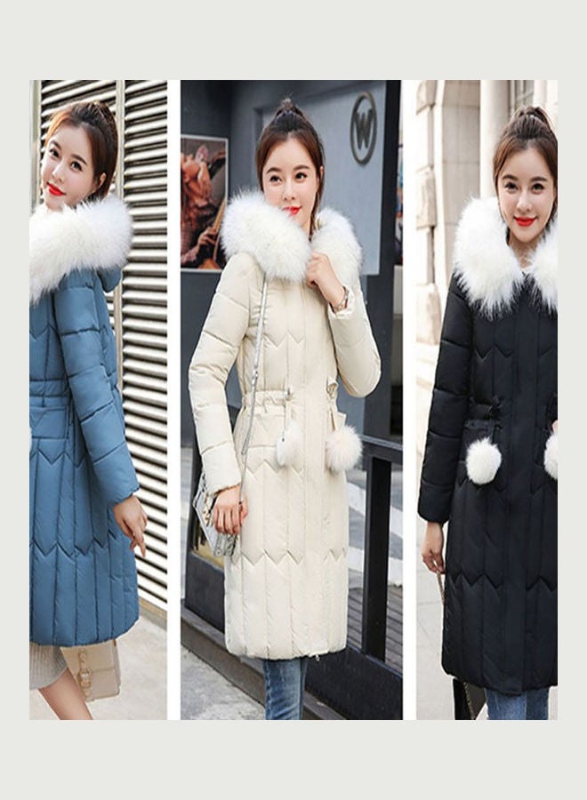 Long Sleeves Hooded Jacket Black - Image 3