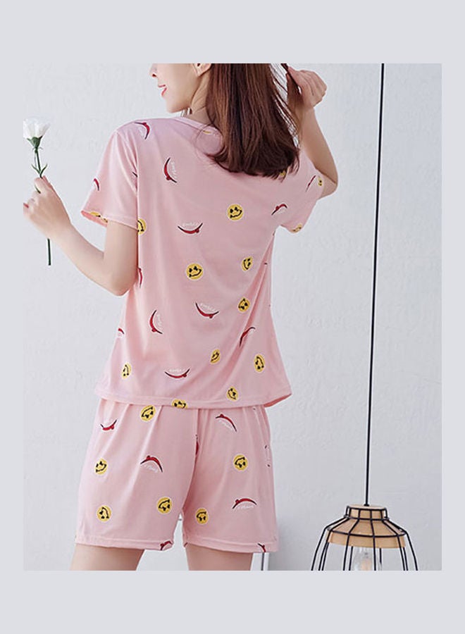 Short Sleeves Home Wear Suit Multicolour - Image 4