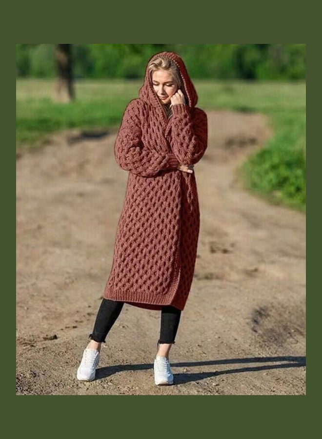 Generic - Long Cardigan Red - Image 1