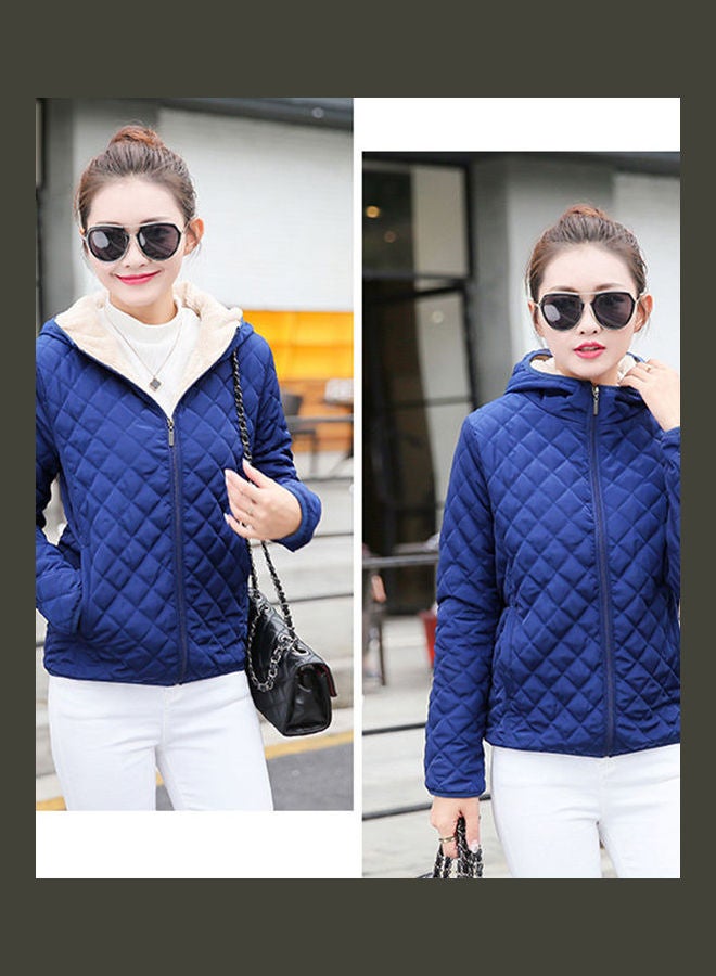Long Sleeves Padded Jacket Navy - Image 4