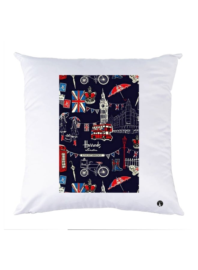 BP Printed Bedding Pillow Multicolour 30x30cm